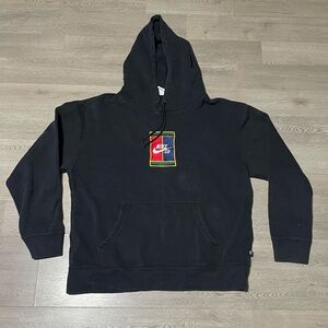 Nike Hoodie Mens Small Black SB Court Tennis Skateboarding Pullover Sweatshirt